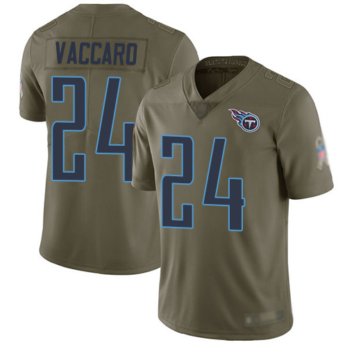 Tennessee Titans Limited Olive Men Kenny Vaccaro Jersey NFL Football #24 2017 Salute to Service->tennessee titans->NFL Jersey